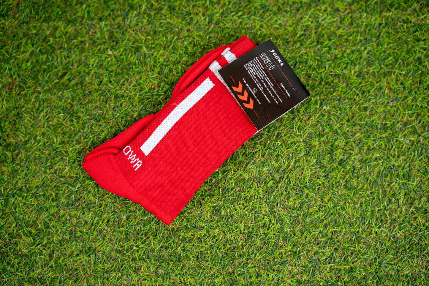 Red/White Midi Socks