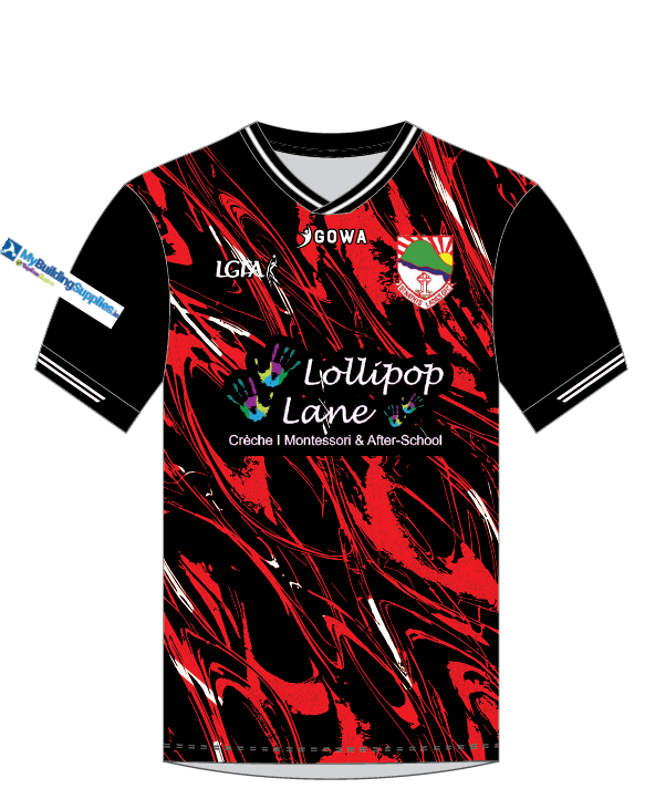 St Nathys LGFA Training Jersey - Black Red