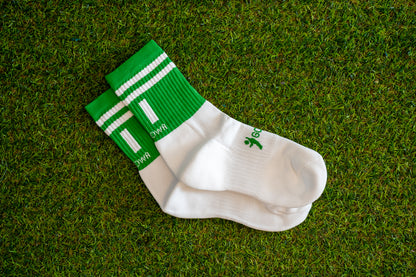 Green/White Sock