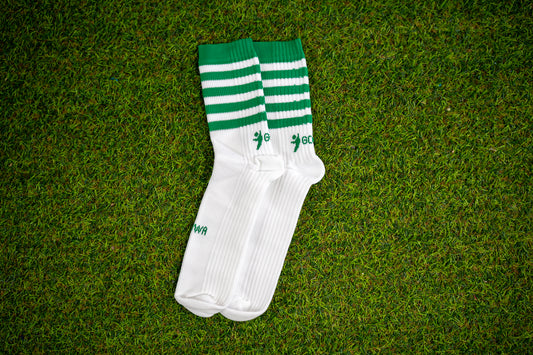 Green/White Midi Socks