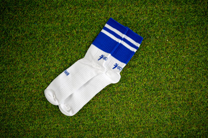 Blue/White Midi Socks