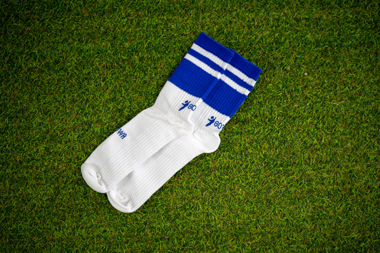 Blue/White Midi Socks