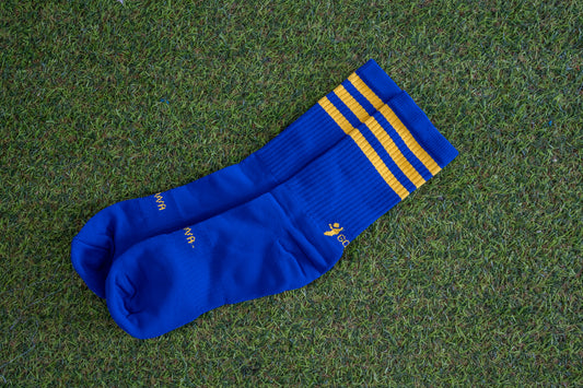 Blue/Yellow Midi Socks