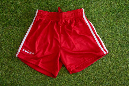 Red / White shorts
