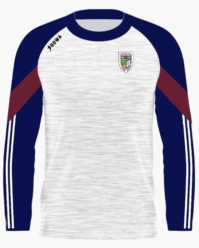 Castlerea St Kevins White Melange Crew